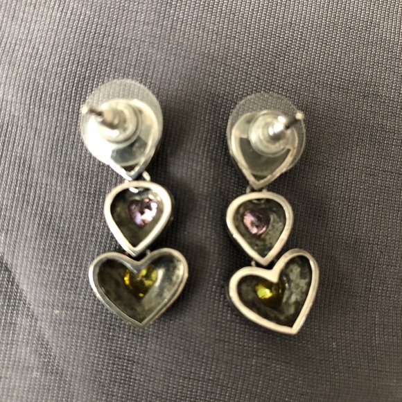 Silver marcasite earrings - Picture 5 of 8